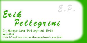 erik pellegrini business card